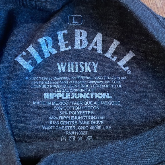Fireball short sleeve T-shirt, men’s L, like new - Picture 2 of 3